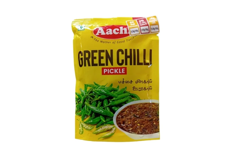 AACHI GREEN CHILLI PICKLE 40G