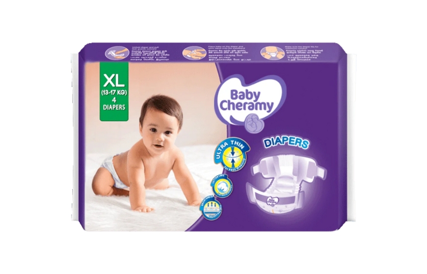 BABY CHERAMY DIAPERS XL 4PCS