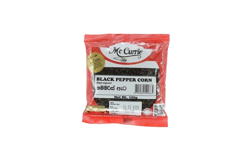 MC CURRIE BLACK PEPPER CORN 100G