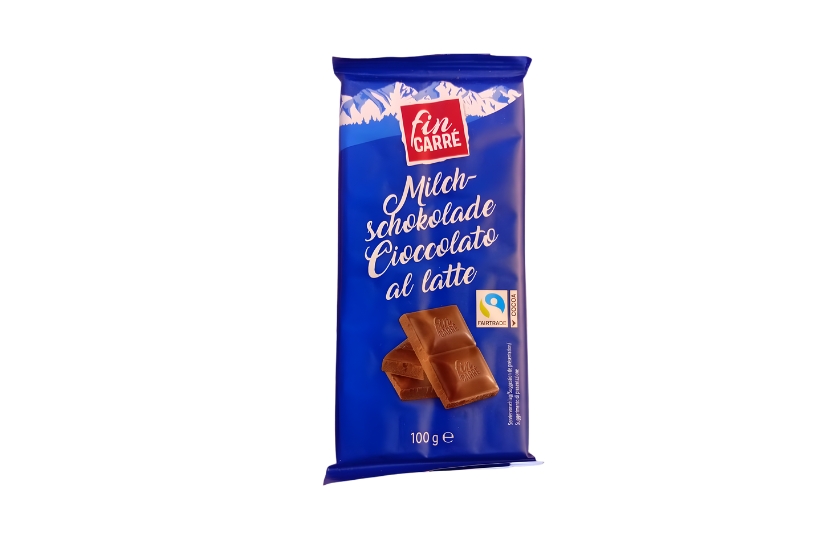 FIN CARRE MILK CHOCOLATE 100G 