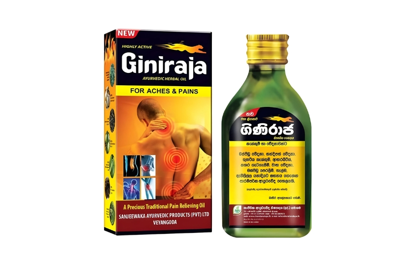 GINIRAJA AYURVEDIC HERBAL OIL 180ML