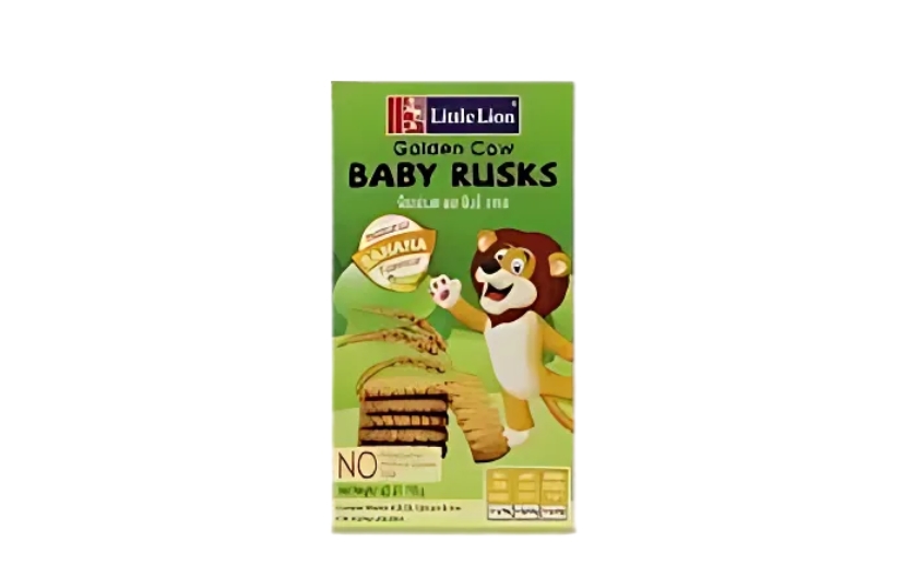 LITTLE LION GOLDEN COW BABY RUSKS 110G (BANANA)