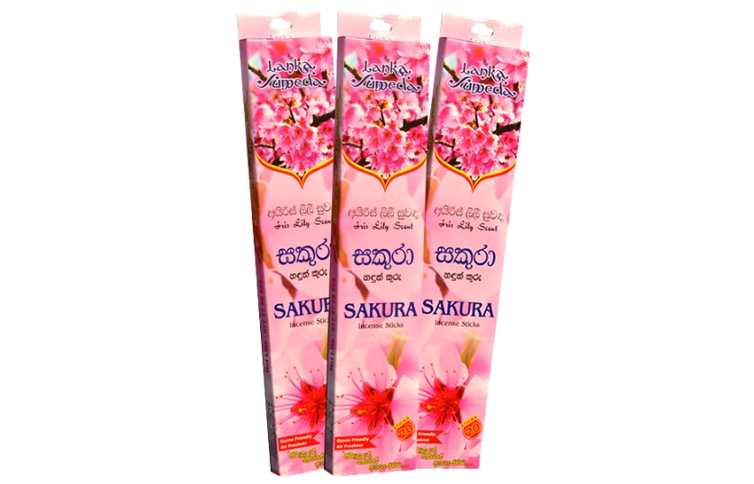LANKA SUMEDA SAKURA 20 INCENSE STICKS 55G 