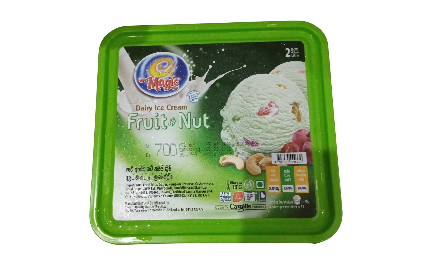 MAGIC FRUIT & NUT ICE CREAM 2L