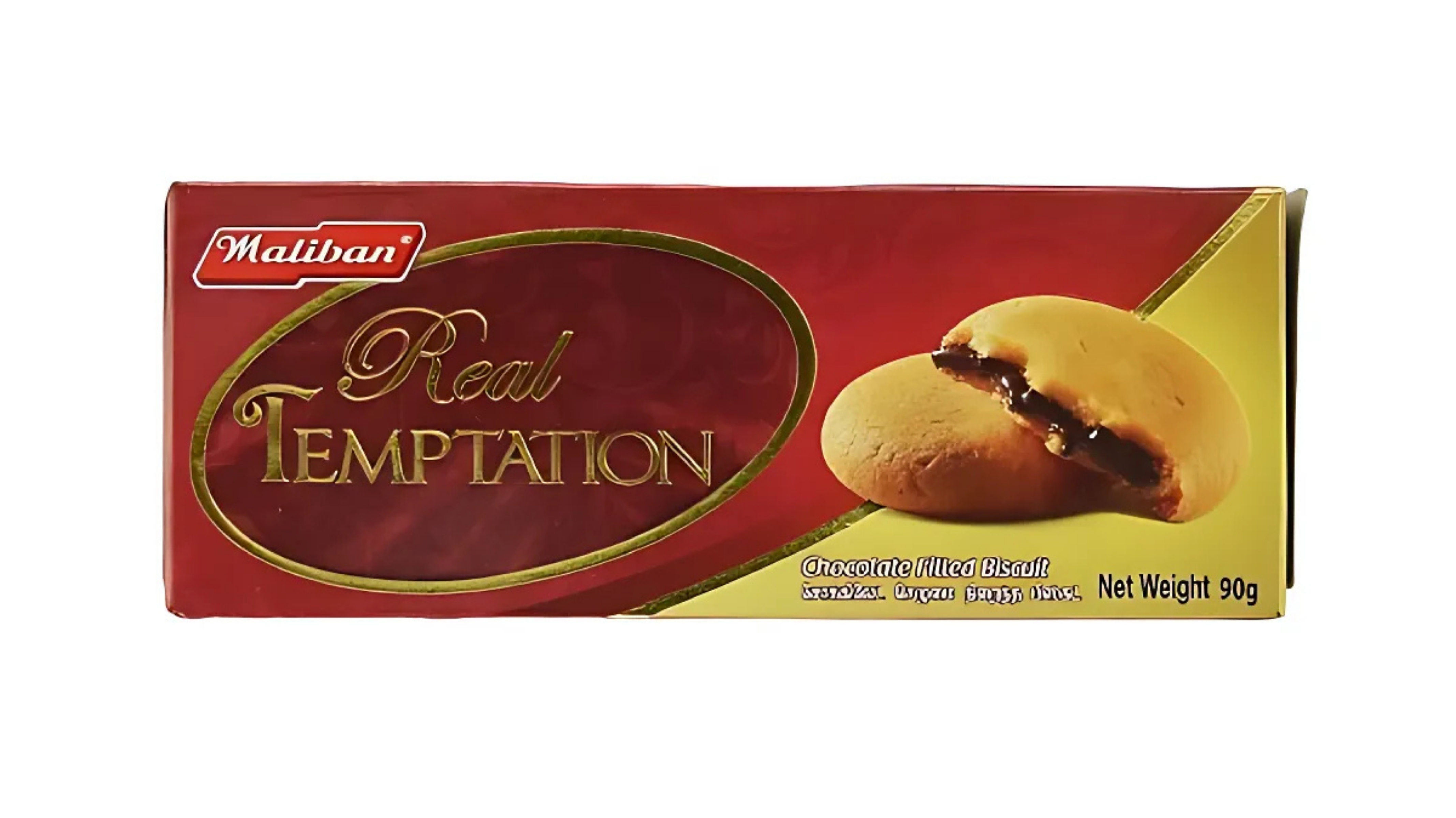 MALIBAN REAL TEMPTATION(CHOCOLATE ) BISCITS 90G