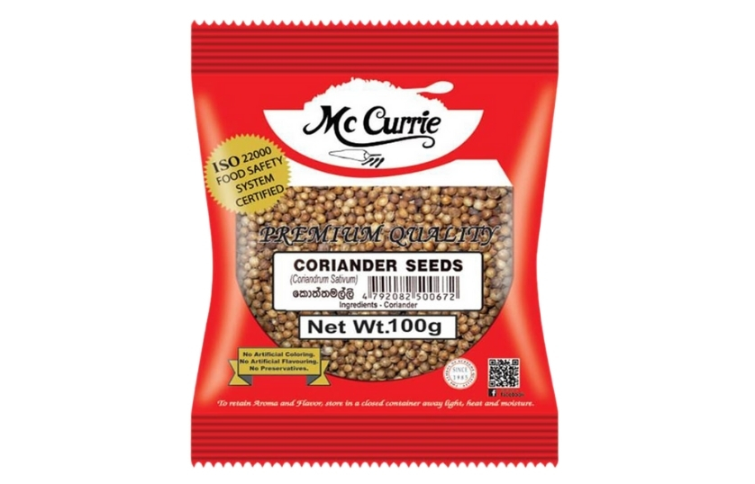 MC CURRIE CORRIANDER SEEDS 100G