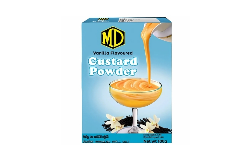 MD VANILLA FLAVOURED CUSTARD POWDER 100G