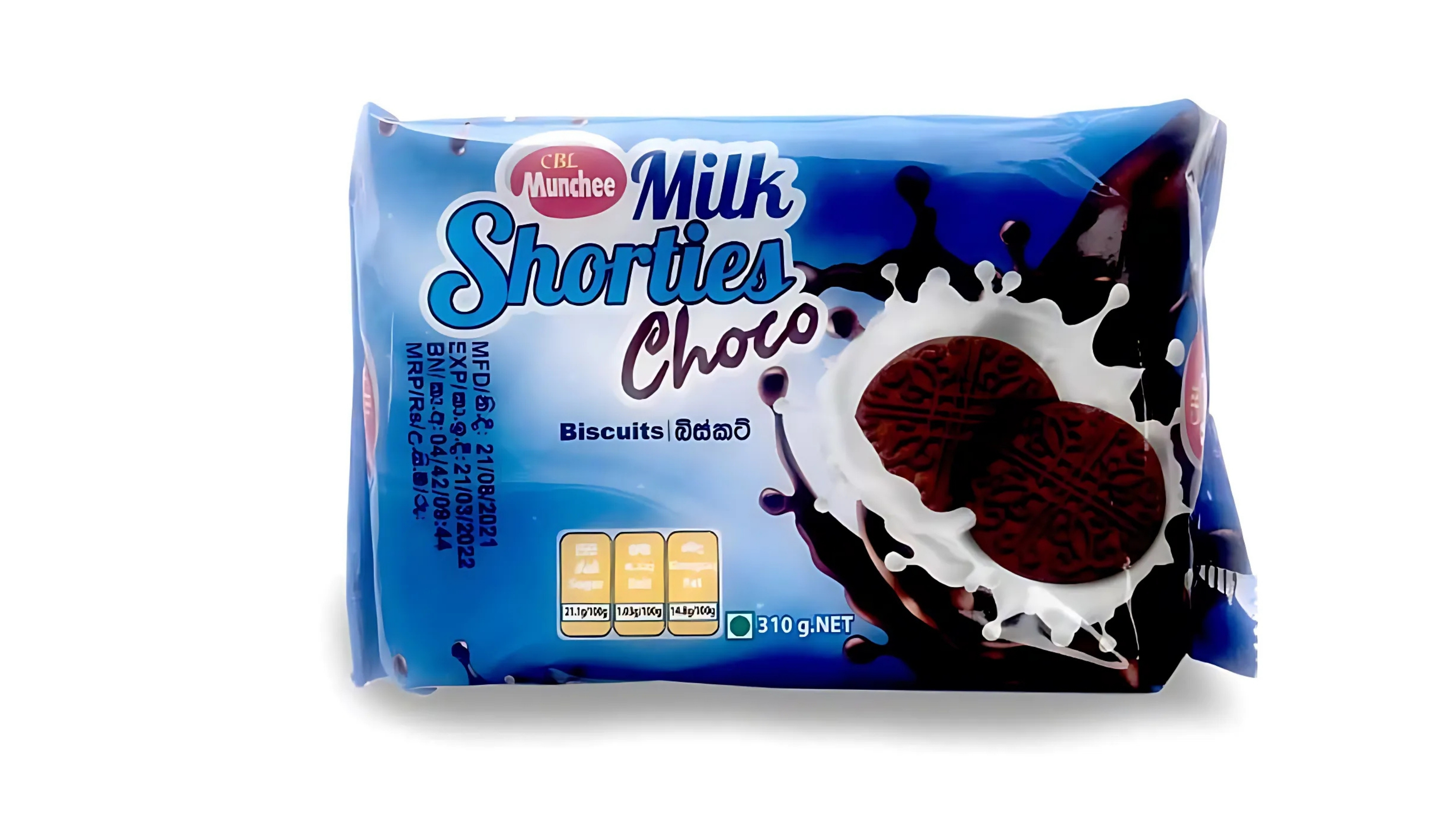 MUNCHEE SHORTIES CHOCO 310G