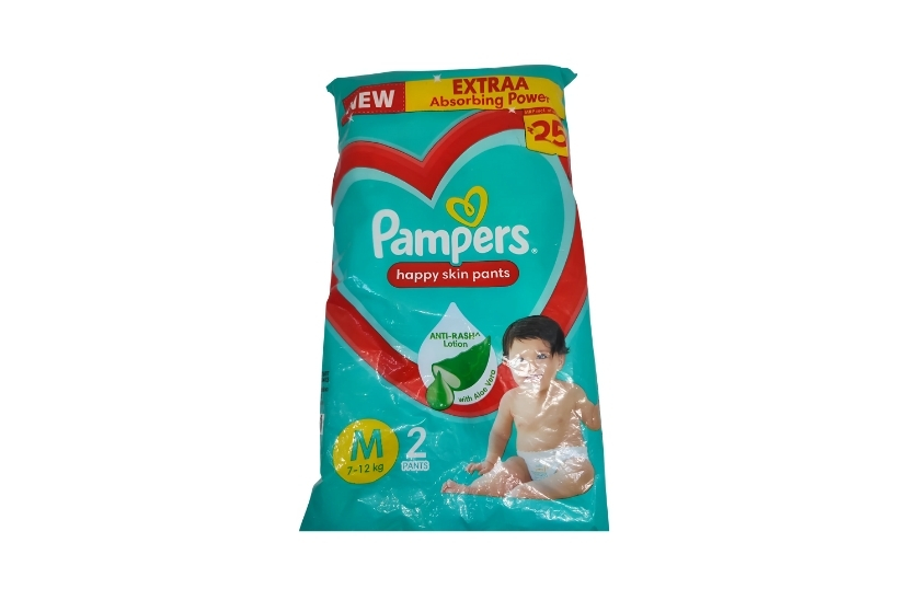 PAMPERS HAPPY SKIN PANTS M S (2) 40G