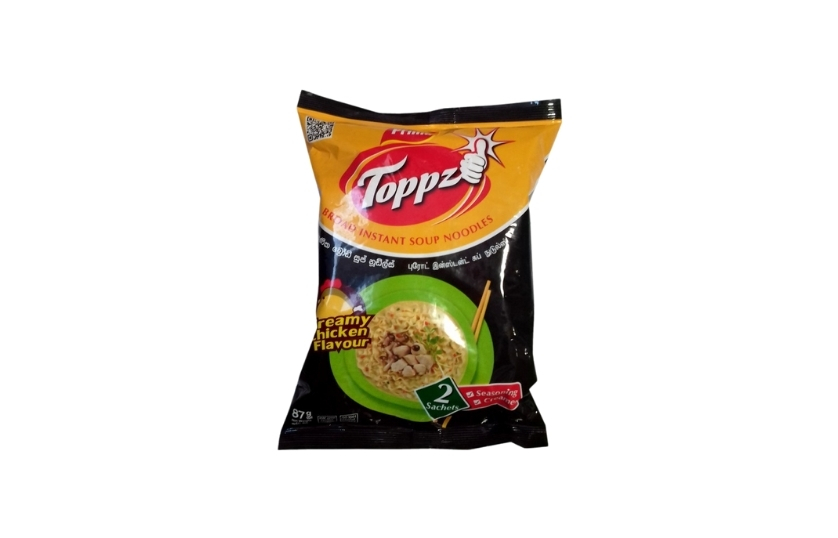PRIMA TOPPZ BROAD INSTANT SOUP NOODLES 87G