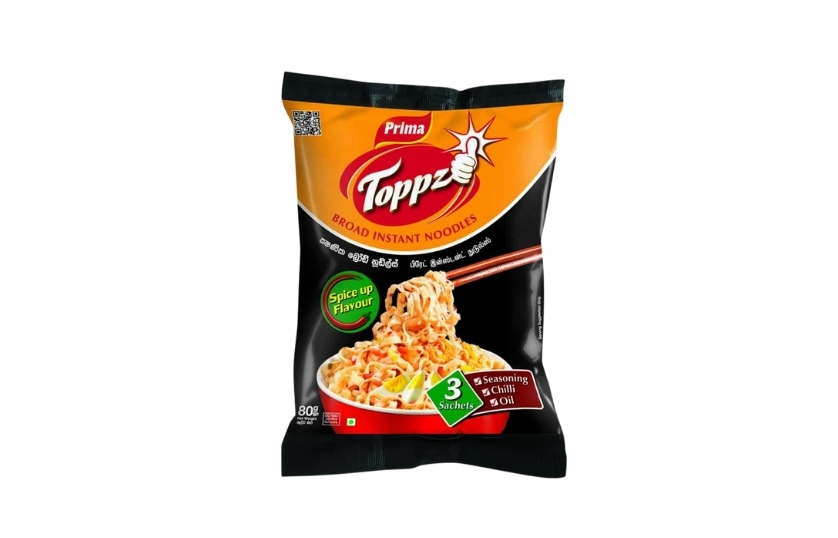 PRIMA TOPPZ BROAD INSTANT NOODLES 80G