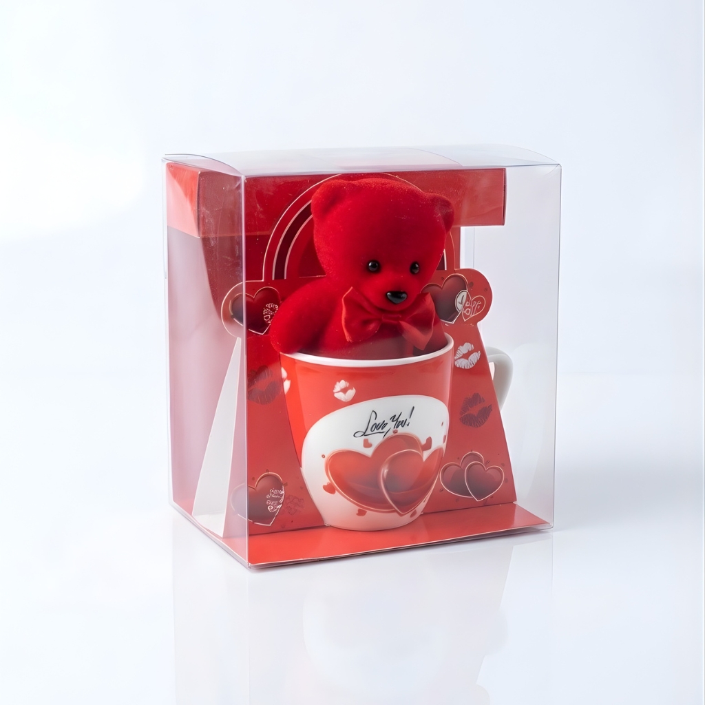 RED BEAR WITH MUG