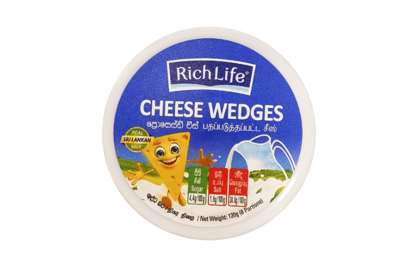 RICHLIFE CHEESE WEDGES 120G
