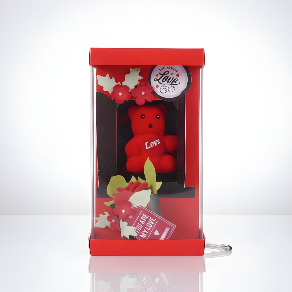 SMALL RED BEAR BOX