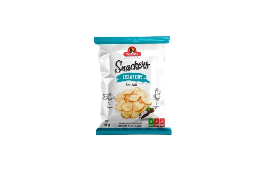 SNACKERS CASSAVA CHIPS SEA SALT