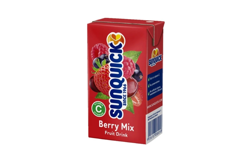 SUNQUICK BERRY MIX FRUIT DRINK 125ML