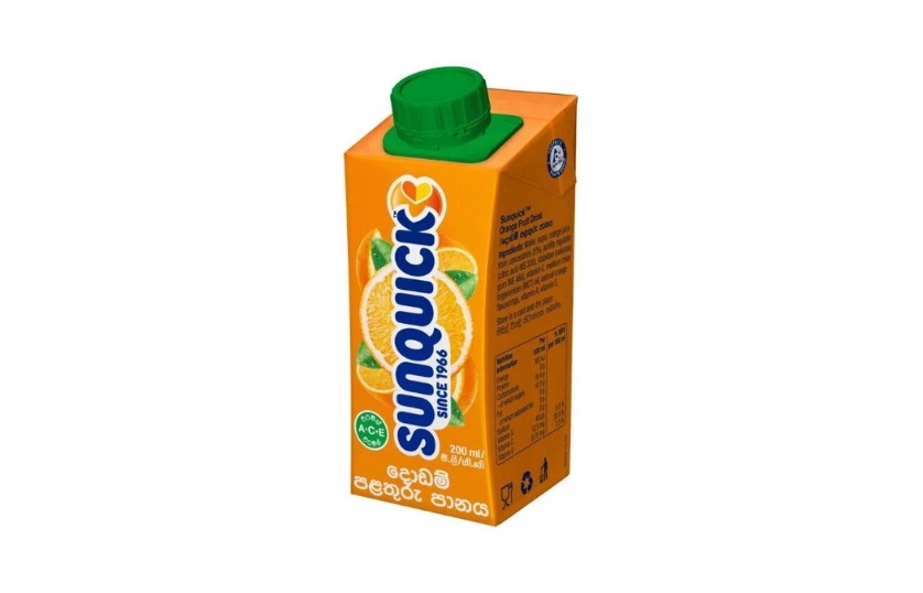 SUNQUICK ORANGE FRUIT DRINK 200ML
