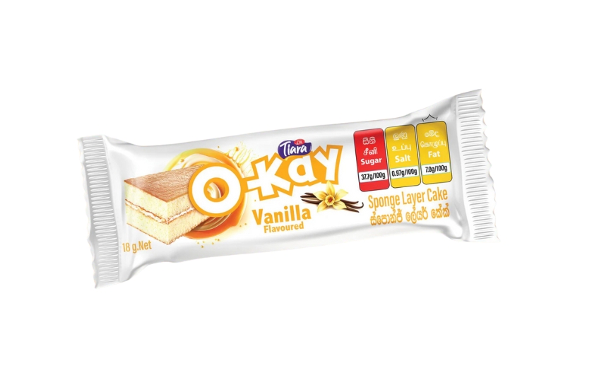 TIARA O-KAY VANILA FLAVOURED 18G
